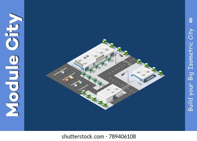 Isometric of the modern city
