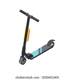 Isometric modern scooter icon 3d vector illustration