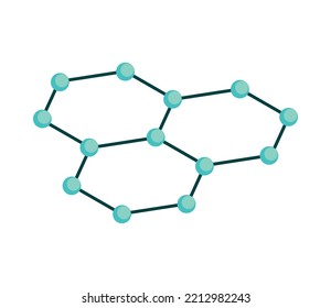 molécula isométrica tecnología médica aislada icono