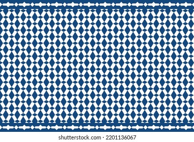 Isometric Moroccan Wall Mosaic, Tile Seamless Pattern Background.
