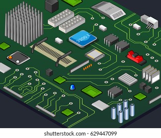 Isometric Motherboard