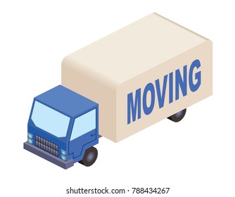 Isometric Moving Van