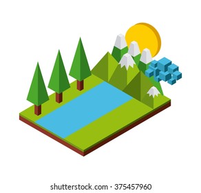 isometric nature design 