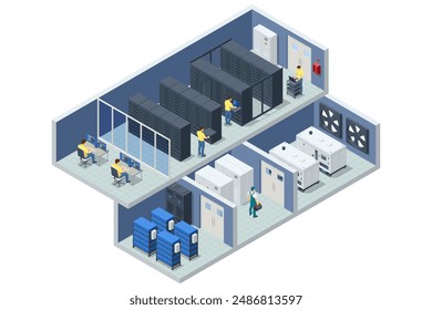 In: Isometric Network Computing Technologies. Das Rechenzentrum bietet eine Infrastruktur für das Hosting von Websites und Web-Anwendungen und stellt so den unterbrechungsfreien Betrieb und den Schutz vor äußeren Bedrohungen sicher.