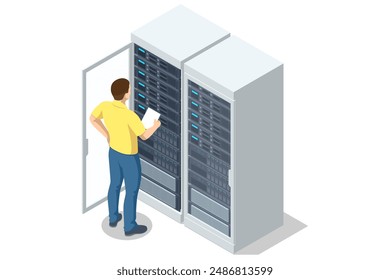 Isometric Network computing technologies. The data center offers infrastructure for hosting websites and web applications, ensuring their uninterrupted operation and protection from external threats