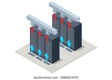 In: Isometric Network Computing Technologies. Digitaler Raum. Datenspeicherung. Das Rechenzentrum verwaltet Netzwerkressourcen und virtuelle Maschinen und gewährleistet dadurch hohe Geschwindigkeit und Zuverlässigkeit der Verbindungen.