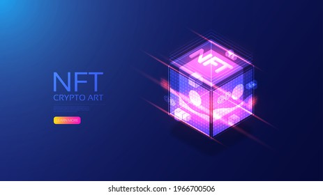 Isometric NFT with blockchain technology