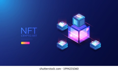 Isometric NFT with blockchain technology
