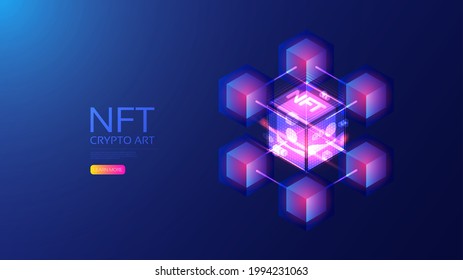 Isometric NFT with blockchain technology