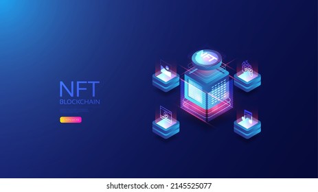 Isometric NFT with blockchain technology