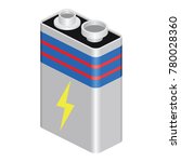 Isometric Nine Volt Battery