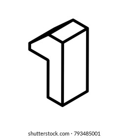 Isometric number one 1