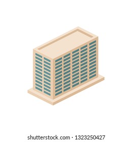 isometric office building. Element of color isometric building. Premium quality graphic design icon. Signs and symbols collection icon for websites, web design