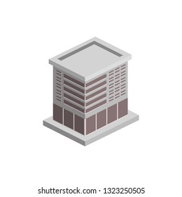 isometric office building. Element of color isometric building. Premium quality graphic design icon. Signs and symbols collection icon for websites, web design