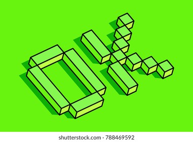 Isometric OK word concept