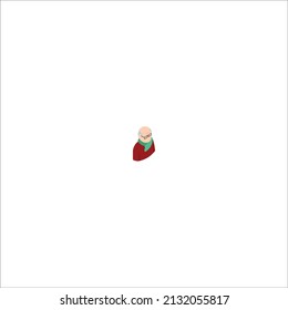 
Isometric old man people Vector Isometric different people.