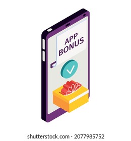 Isometric online mobile bank composition with icons of smartphone exchange and payment methods vector illustration