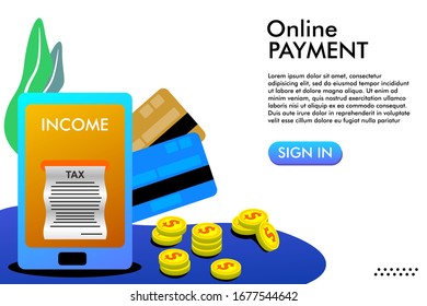Isometric online payment online concept. Internet payments, protection money transfer, online bank vector illustration