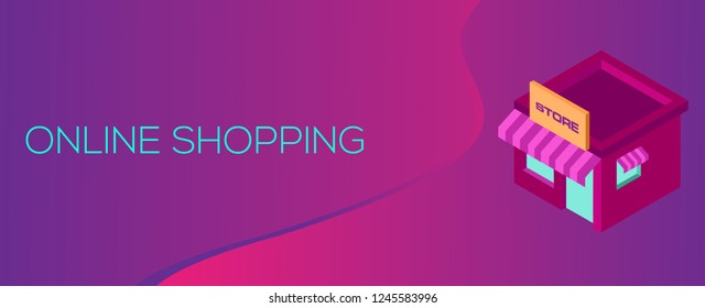 isometric online shopping