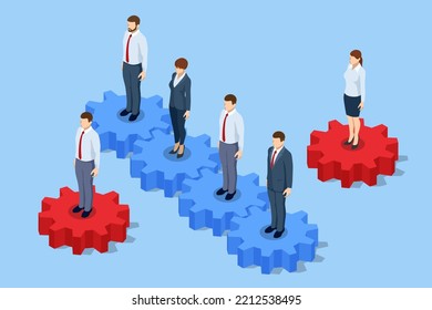 Isometric Organisational Restructuring. Staff Unemployment, job Cuts. Demotion, Bad worker, Staff cuts. Human resources, Demote. Reductions and Work Layoffs Due to Restrictions. Lay off Employees