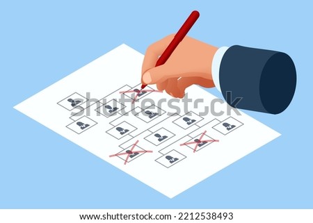 Isometric Organisational Restructuring. Staff Unemployment, job Cuts. Demotion, Bad worker, Staff cuts. Human resources, Demote. Reductions and Work Layoffs Due to Restrictions. Lay off Employees