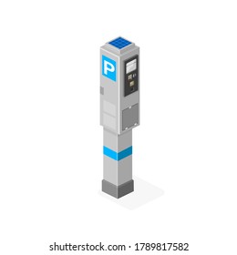 Isometric Parking Meter - Vector Icon Illustration