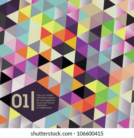 Isometric pattern art / colorful vector suitable for book cover or website or infographics