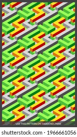 Isometric pattern covers. Modern design. Cool colorful backgrounds. Applicable for Banners, Placards, Posters, Flyers. blue pattern. Eps10 vector template.