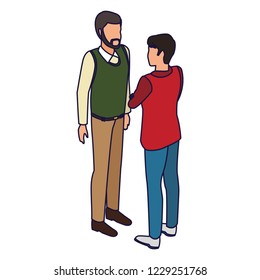 Isometric people avatar