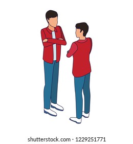 Isometric people avatar