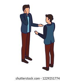 Isometric people avatar