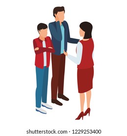Isometric people avatar