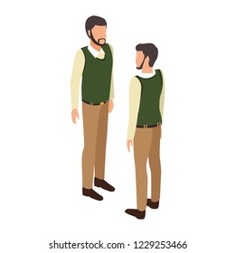 Isometric people avatar