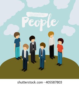 isometric people design 
