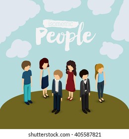 isometric people design 