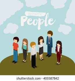 isometric people design 