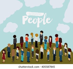 isometric people design 