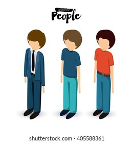 isometric people design 