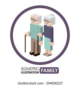 Isometric People  digital design, vector illustration eps 10