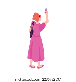 Composición isométrica de la farmacia con un icono de medicina aislada en el fondo blanco Ilustración vectorial 3d