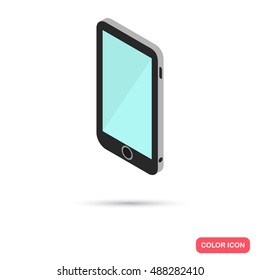 Isometric phone color icon. Modern isometric concept