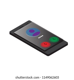 Isometric phone illustration