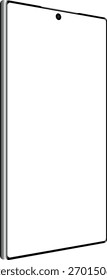 Isometrisches Telefon-Mockup - Blank-Screen-Smartphone mit Punktkerbe