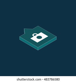 Isometric photo icon,Vector illustration