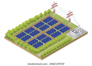 Isometric Photovoltaics, Solar modules, Efficiency, Inverter, Solar batteries, Electricity generation, Renewable energy, Solar power plant, Government subsidies, Clean energy, Solar inverters