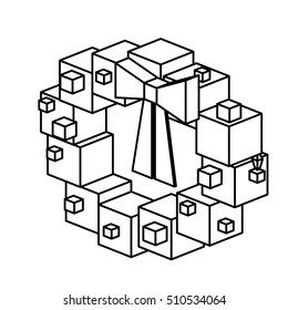 Isometric pine crown design