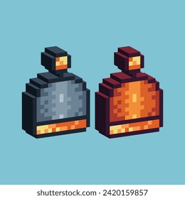 Isometric Pixel art 3d of chinese hat icon for items asset. Lunar chinese hat icon on pixelated style.8bits perfect for game asset or design asset element for your game design asset.