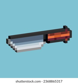 Isometric Pixel art 3d of kitchen knife tools for items asset.kitchen knife on pixelated style.8bits perfect for game asset or design asset element for your game design asset.