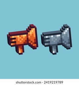 
Isometric Pixel art 3d of megaphone icon for items asset. Megaphone icon on pixelated style.8bits perfect for game asset or design asset element for your game design asset.