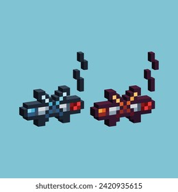 Isometric Pixel art 3d of no smoking sign icon for items asset. Health no smoking for life icon on pixelated style.8bits perfect for game asset or design asset element for your game design asset.